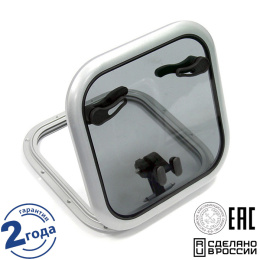 Люк палубный Альбатрос распашной 550х550 мм дымчатый (030827Т)